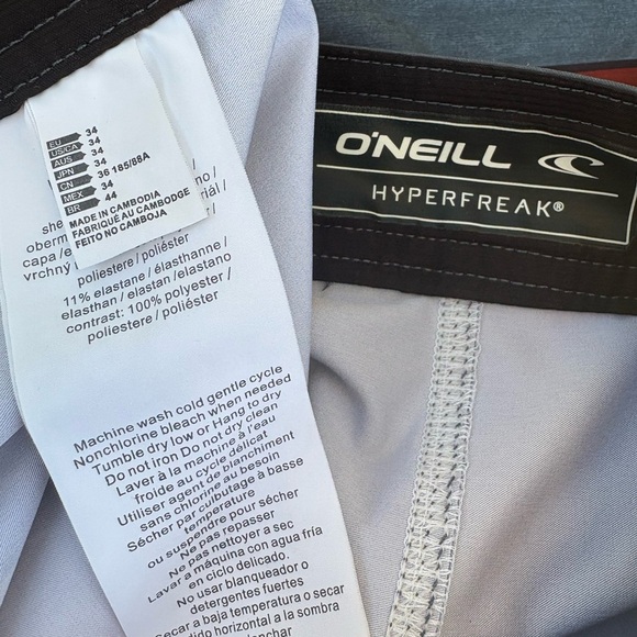 O'Neill Hyperfreak Heist Line Board Shorts Size: 34 - Picture 6 of 10